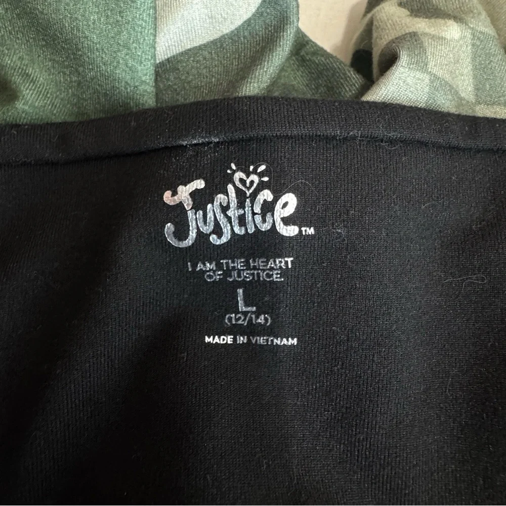 Justice Green Camo Kids Leggings